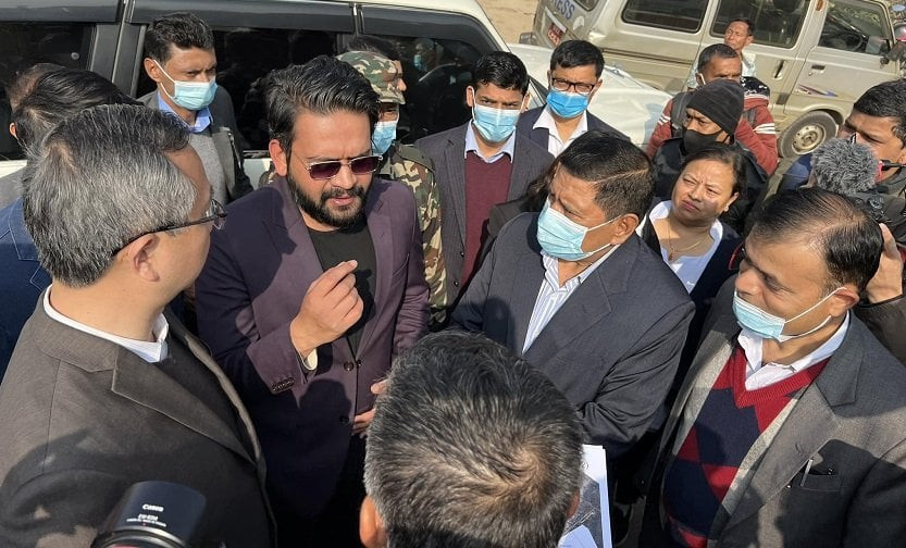 बालेनदेखि नारायणकाजीसम्म पुगे अवरुद्ध कलङ्की-चक्रपथ-गौशाला सडक खण्डको निरीक्षणमा