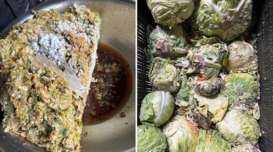 सिंहदरबार भित्रकै ठूलो केन्द्रीय कञ्चन चमेना गृहमा पाक्ने मःमको किमामा ढुसी