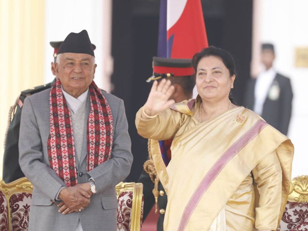 शीतल निवासबाट बिदा भइन् विद्यादेवी भण्डारी, सम्मानमा २१ तोपको सलामी