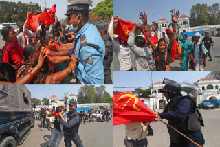 मिटरब्याज पीडितको प्रदर्शनमा प्रहरीको ज्याजती