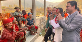 गोविन्दलाई जिताउने संकल्पसहित प्रदीप पौडेल पुगे तनहुँ