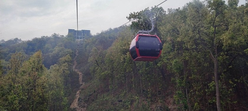 प्रधानमन्त्री प्रचण्डद्वारा मौलाकाली केबलकारको उद्घाटन