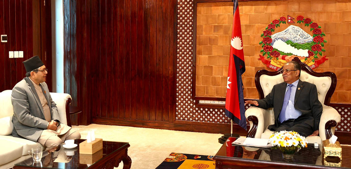 प्रधानमन्त्री  र सभामुख  बीच भेटवार्ता ,जेठ ५ मा नीति तथा कार्यक्रम ल्याउने तयारी