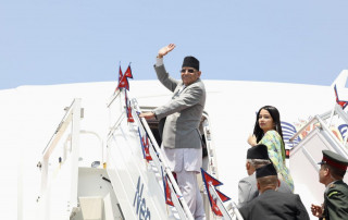 प्रधानमन्त्री प्रचण्ड भारत प्रस्थान