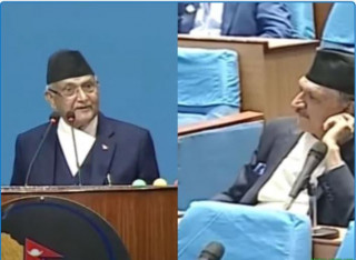 अर्थमन्त्रीलाई हेर्दै ओलीले भने– तपाईंको अनुहार हेर्दा माया लाग्छ, के गर्ने वातावरण यस्तै छ