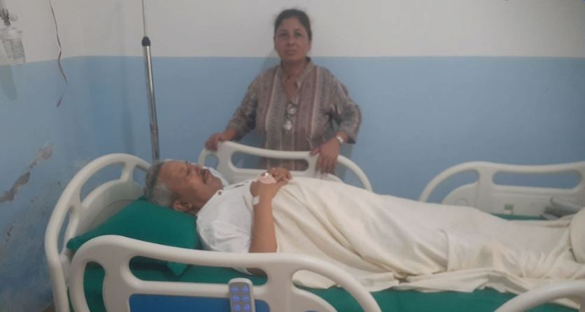 पूर्वशिक्षामन्त्री गिरिराजमणि पोखरेल अस्पताल भर्ना