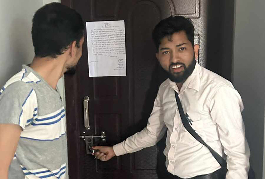 विप्लव निकट अखिल क्रान्तिकारीले शुल्क वृद्धिको विरोधमा सीटीईभीटीमा लगाए ताला