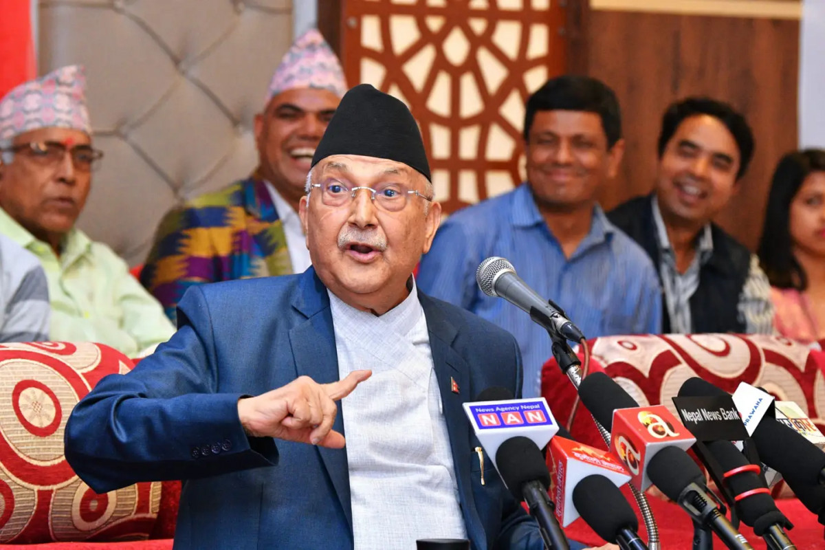 एमाले अध्यक्ष केपी शर्मा ओलीले गरे पत्रकार सम्मेलन