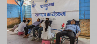 पञ्चकन्या ग्रुपद्वारा रक्तदान कार्यक्रम सम्पन्न, ३३ जनाले गरे रक्तदान 