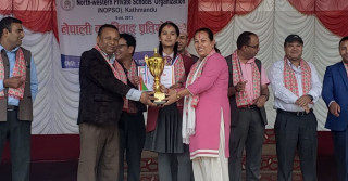 विभूति स्कुललाई एक पछि अर्को सफलता, शैक्षिक सत्र २०८० को ७ प्रतियोगितामा उपाधिसहित ट्रफी