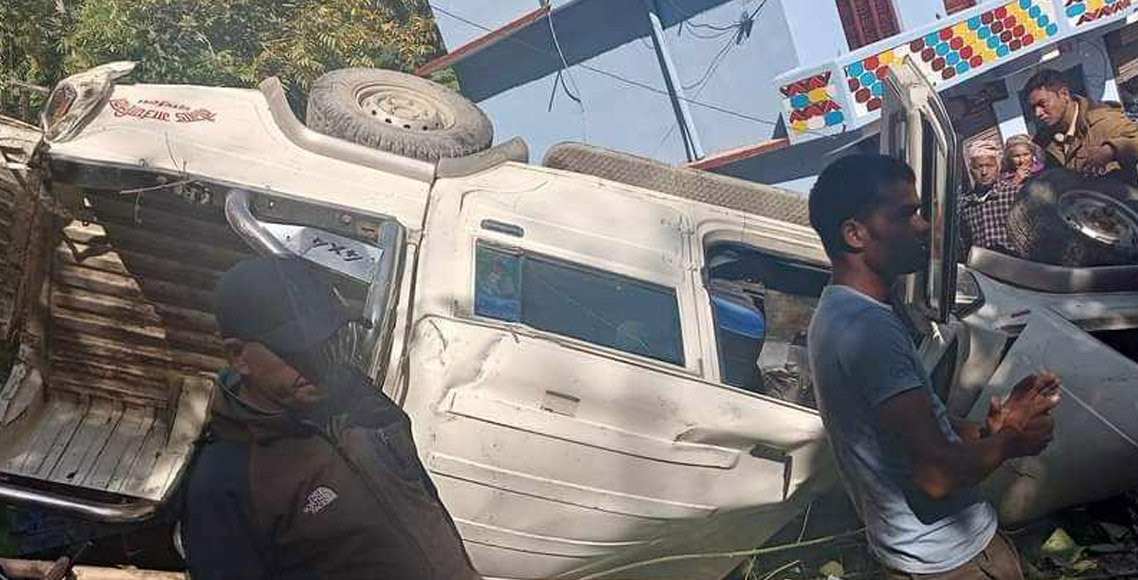 नौगाड गाउँपालिका अध्यक्ष धामी चढेको गाडी दुर्घटना, चालक गम्भीर घाइते