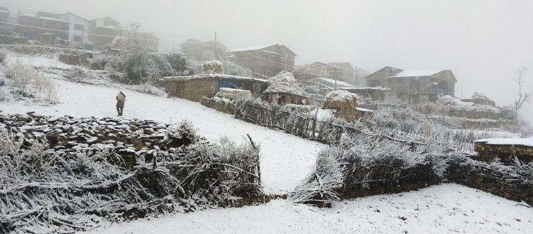 हुम्लाको तापक्रम माइनस १० डीग्री सेल्सियस