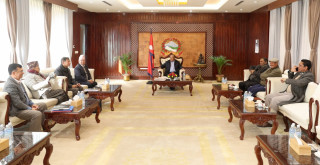 प्रधानमन्त्री निवासमा समाजवादी मोर्चाको बैठक