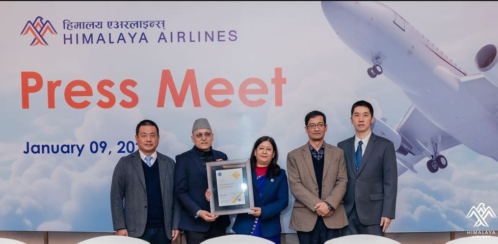 हिमालय एयरलाइन्स बन्यो ‘आईओएसए’मा दर्ता हुने पहिलो नेपाली वायुसेवा