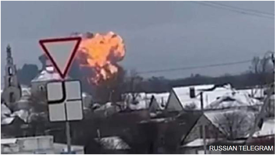 युक्रेनको सीमा नजिक रुसी विमान खस्यो, ७४ जनाको मृत्यु