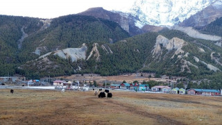 मनाङको तापक्रम माइनस २२ डिग्री सेल्सियस