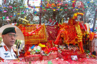 प्रधानसेनापति  प्रभुराम  शर्माले गरे पाथीभराको दर्शन