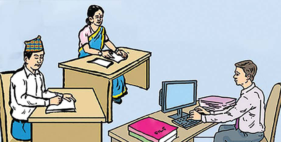 निजामती कर्मचारी: कार्यालय आएर सेवाको साटो परीक्षाको तयारी