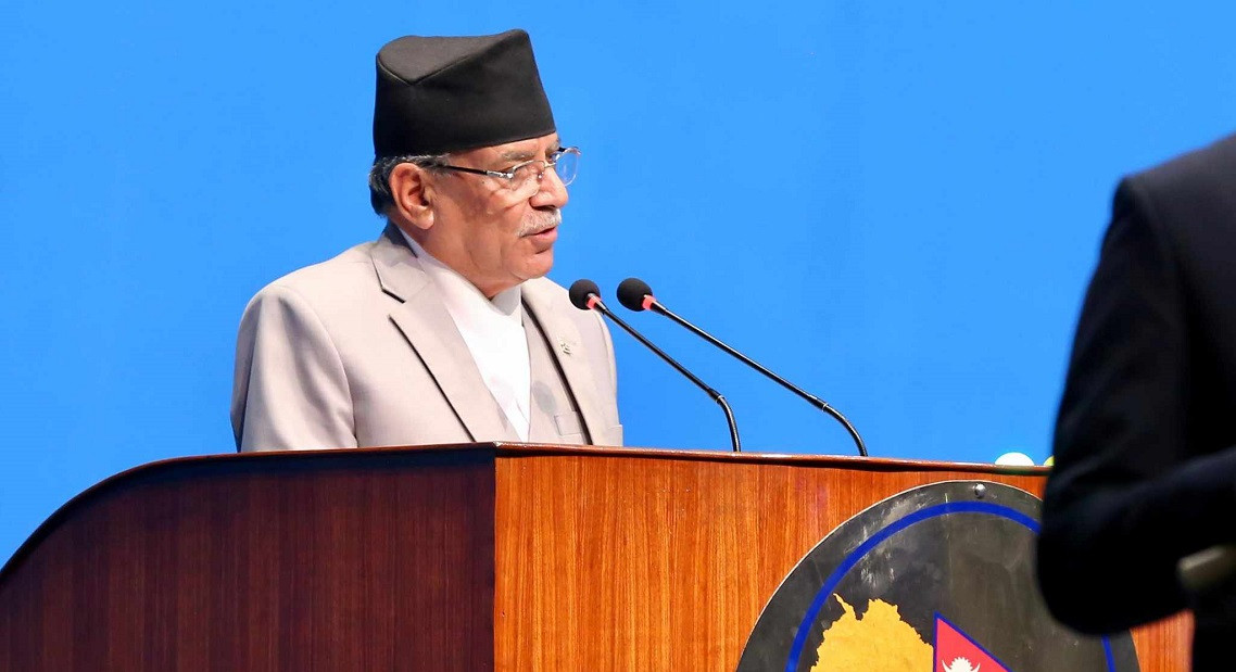 प्रधानमन्त्री प्रचण्डले आज विश्वासको मत लिर्दै