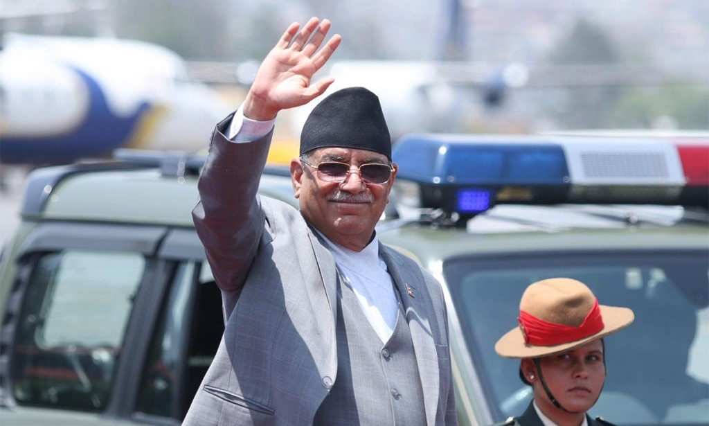 मोदीको शपथग्रहण समारोहमा सहभागी हुन प्रधानमन्त्री प्रचण्ड भारत प्रस्थान