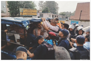 दूधको अर्बौँ भुक्तानी रोकिएपछि किसानले घेरे दुग्ध विकास संस्थान, प्रहरीको धरपकड