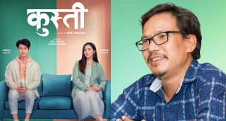 चलचित्र ‘कुस्ती’ निर्माण गर्दै बुद्धी तामाङ
