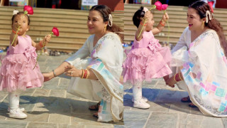 रेखा थापाले छोरीको फोटो गरिन् सार्वजनिक