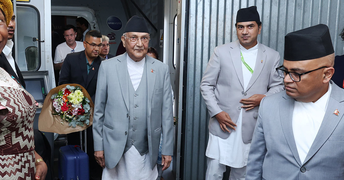 मेड्रिड पुगे प्रधानमन्त्री ओली