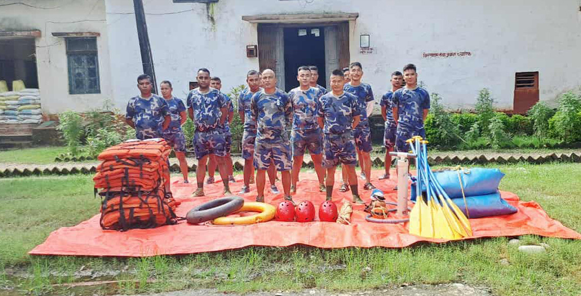 काठमाडौं  उपत्यकासहित ४१ ठाउँमा सशस्त्रको मनसुन प्रतिकार्य बेसक्याम्प