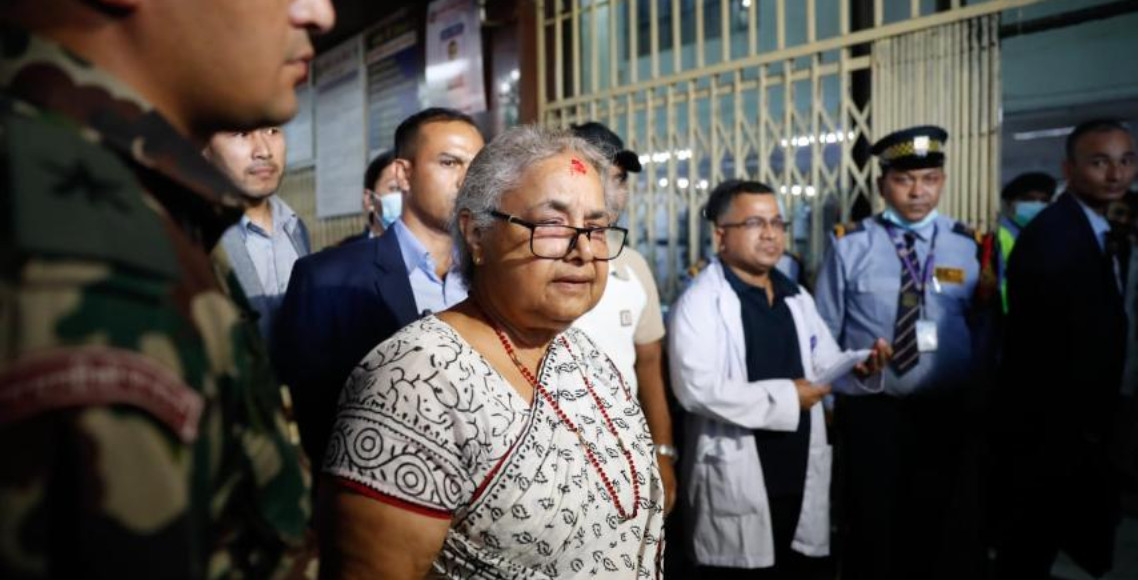 जेनजी आन्दोलनका घाइते भेट्न अस्पतालमा प्रधानमन्त्री सुशीला कार्की