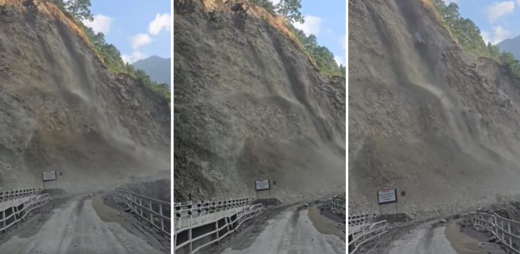 मुग्लिन-नारायणगढ सडक अनिश्चितकालका लागि बन्द, फेरि खस्यो भयंकर पहिरो