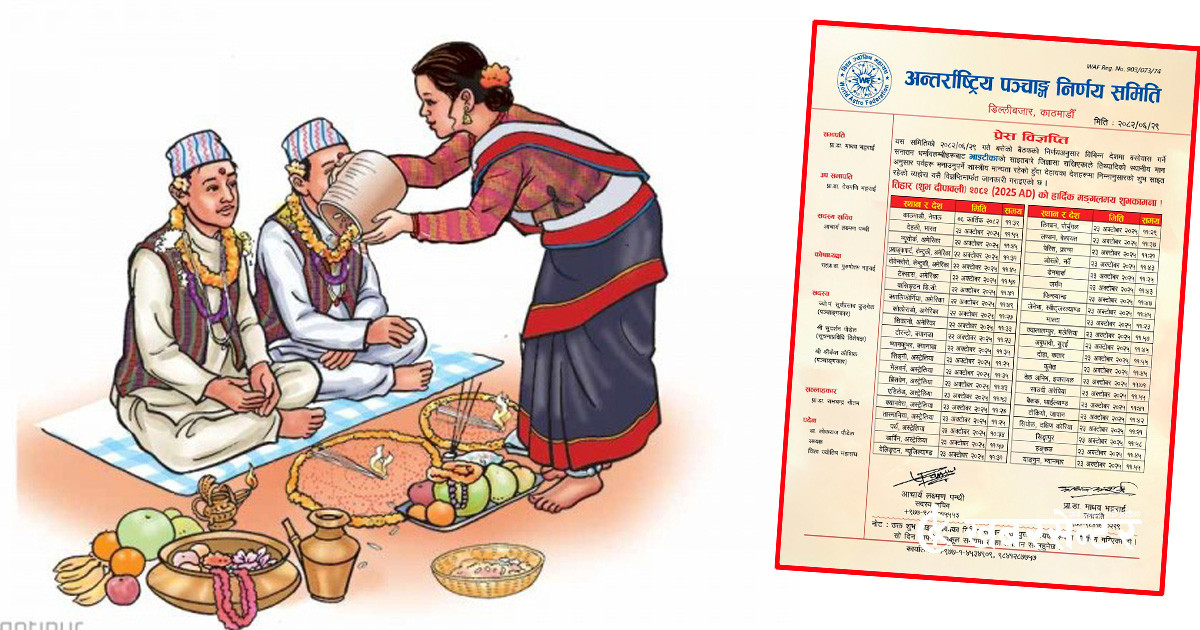 भाइटीकाको उत्तम साइत कुन देशमा कति बजे ?