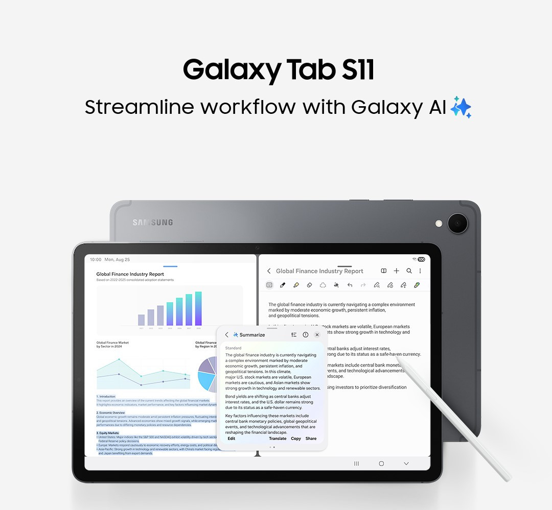 सामसङले लिएर आएको छ ग्यालेक्सी ट्याब एस११:  क्रिएटिभिटी र प्रोडकटिभिटीको लागि प्रिमियम ट्याब्लेट