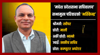 सभामुखको सचिवालय: आफ्नै श्रीमती, छोरा, दुई छोरी र ज्वाइँलाई नियुक्ति