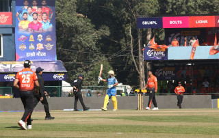 एनपीएल : पन्चालप्रेरित कर्णालीले चितवनलाई दियो १६७ रनको लक्ष्य