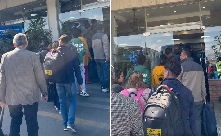 सिमरा विमानस्थल क्षेत्रमा तनाव बढेसँगै आजका सबै उडान रद्द, उडेन एमाले नेताहरू चढेको जहाज