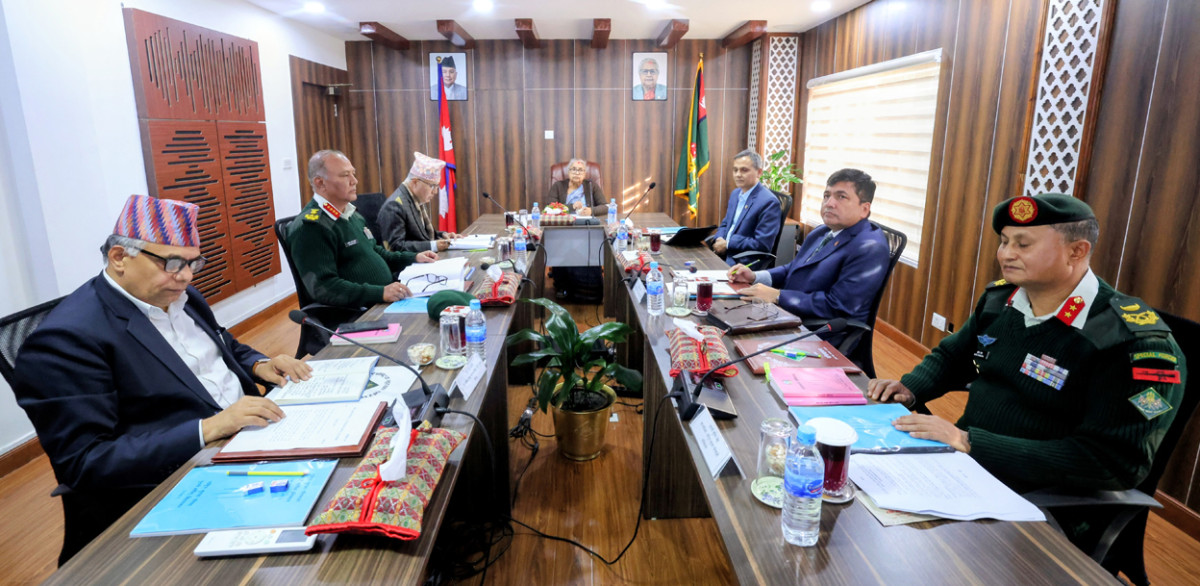 सिंहदरबारमा सुरक्षा परिषद् बैठक जारी
