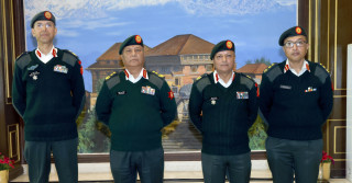 उपरथीमा बढुवा भएका भण्डारीलाई दर्ज्यानी चिह्न प्रदान