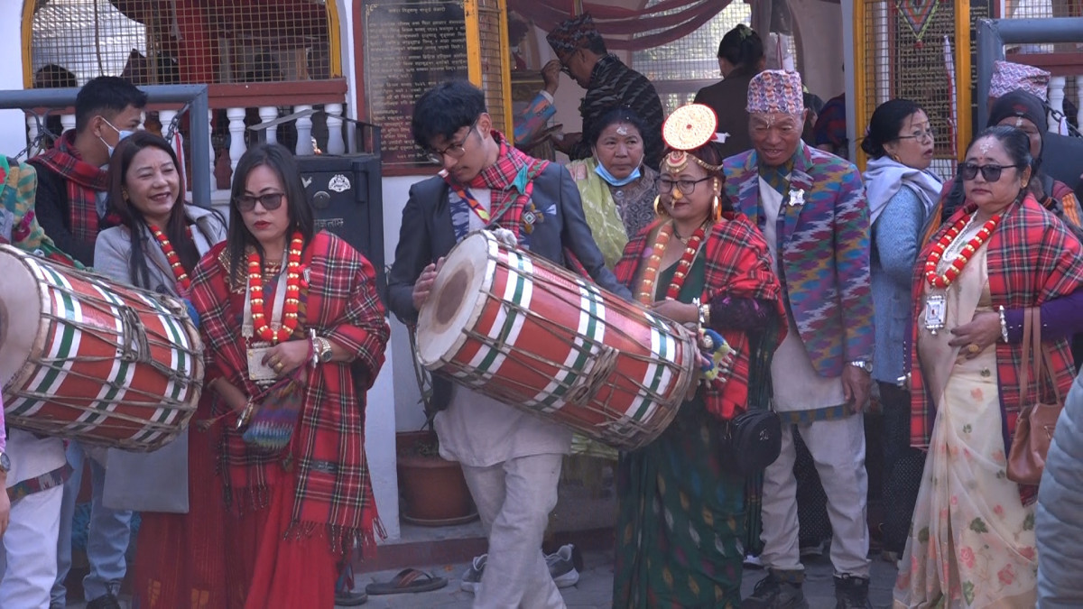 उँधौली पर्व मनाउँदै किराँत समुदाय