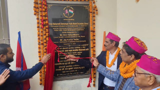 भारत सरकारले बनाइदियो वैद्यनाथ देवनारायण जनता नमूना माध्यमिक विद्यालयको भवन