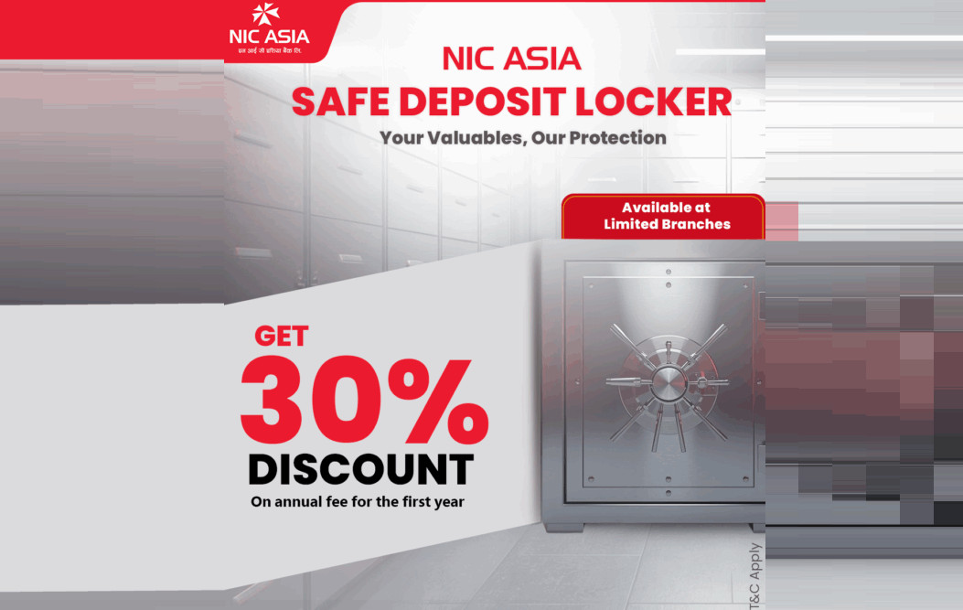 एनआईसी एशिया बैंकको लकरमा ३० प्रतिशत छुट