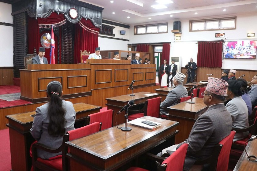 राष्ट्रियसभाको पहिलो बैठक पाँच मिनेटमै सकियो