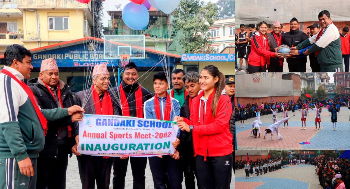 गण्डकी स्कुलको खेलकुद सप्ताह औपचारिक शुभारम्भ