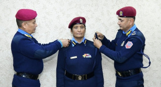 पाँच प्राविधिक प्रहरी अधिकृतलाई दर्ज्यानी चिह्न प्रदान