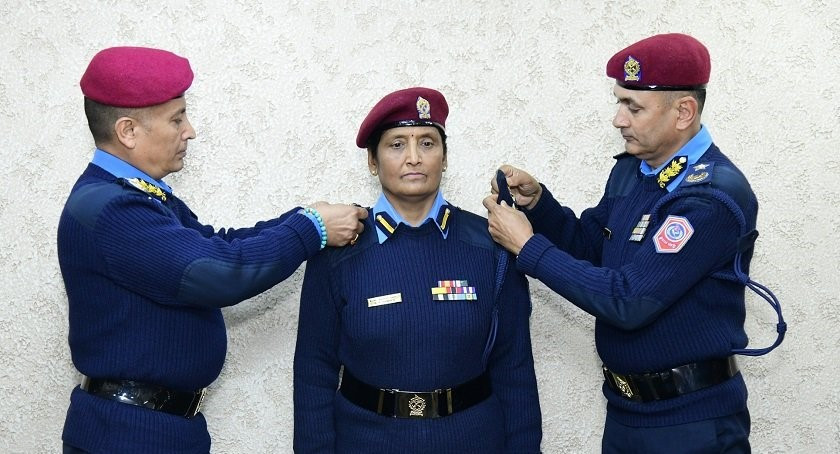 पाँच प्राविधिक प्रहरी अधिकृतलाई दर्ज्यानी चिह्न प्रदान