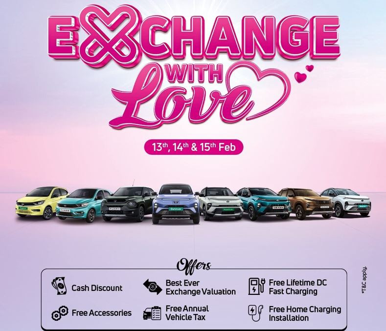 आजबाट टाटाको भ्यालेन्टाइन विशेष ‘एक्सचेन्ज विथ लभ’ : पुराना गाडीसँग नयाँ साट्न सकिने