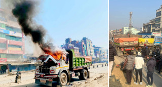 बनेपामा टिपरले ठक्कर दिँदा स्कुटर चालकको मृत्यु भएपछि स्थिति तनावग्रस्त