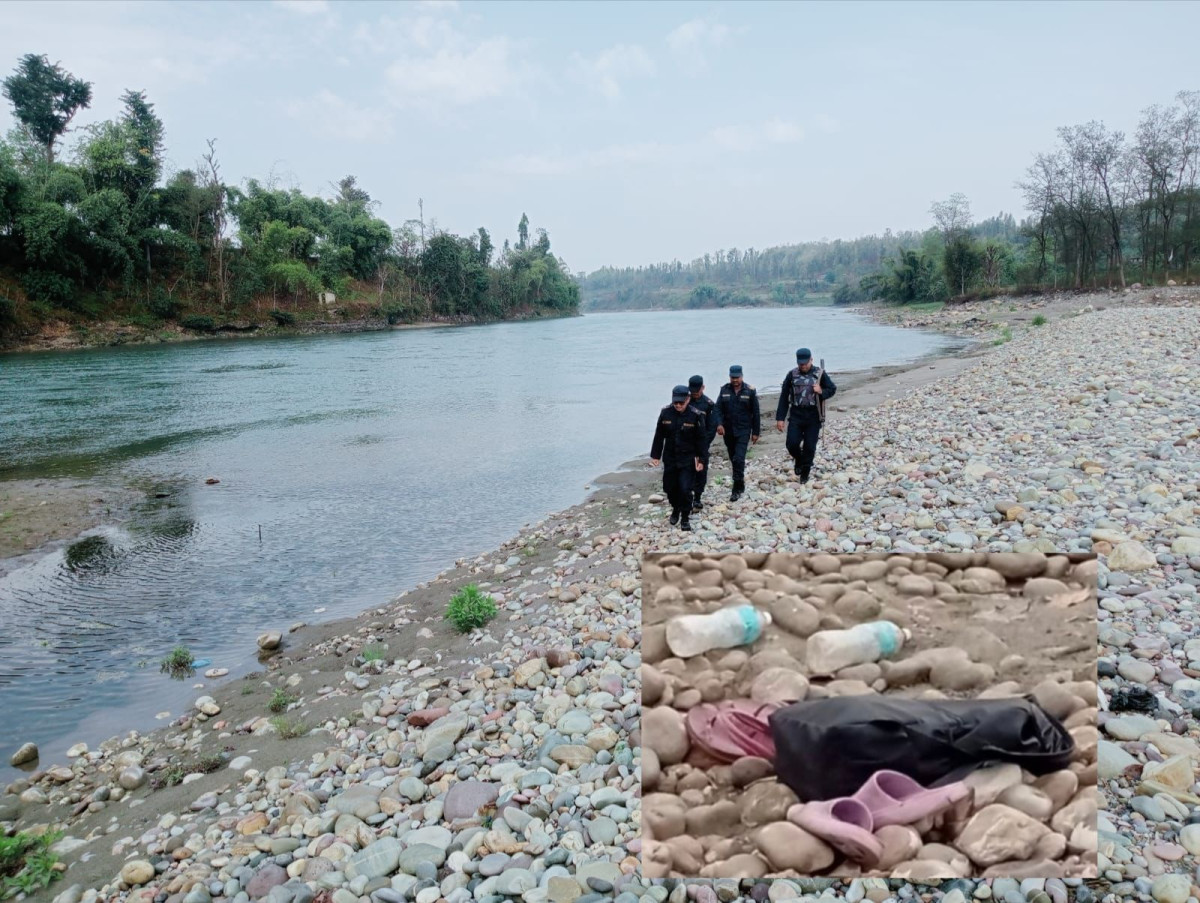 दुई छोराछोरीसहित एक महिला बेपत्ता, भेरीको किनारमा भेटियो झोला र मोबाइल