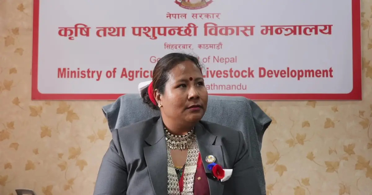 कृषिमन्त्री चौधरीद्वारा पदभार ग्रहण