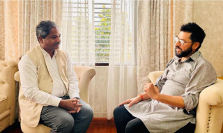 रवि लामिछाने र प्रभु साहबिच भेटवार्ता